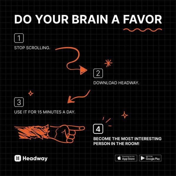 A square-ratio ad for an educational app that uses a hand-drawn, four-step visual process to guide the user toward a specific CTA.